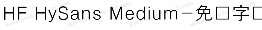 HF HySans Medium字体转换